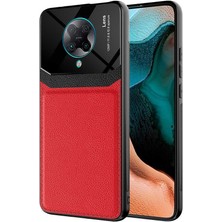 Kilifone - Xiaomi Redmi K30 Pro - Kılıf ​deri Görünümlü Parlak Mika Tasarımlı Emiks Kapak