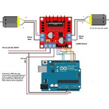 Arduino L298N Dc Motor Sürücü Modülü