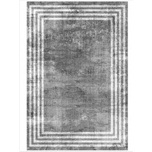 STY Home Oslo Kaymaz Tabanlı Yıkanabilir Halı Kilim Yolluk Gribeyaz