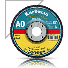Karbosan Metal Zımpara Flap Disk - 115 x 60 Kum - 5 Adet