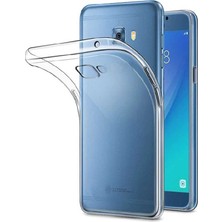 MobaxAksesuar Samsung Galaxy A8 2016 Kılıf Şeffaf Silikon Hibrit Case