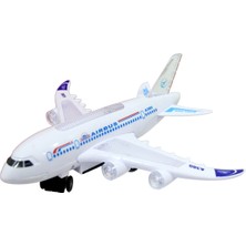 Happy Toys Airline Pilli Işıklı Sesli Çarp-Dön Uçak