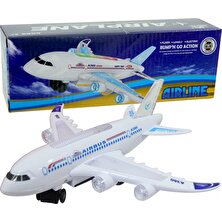 Happy Toys Airline Pilli Işıklı Sesli Çarp-Dön Uçak