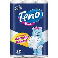 Teno Ultra Kağıt Havlu Çift Katlı 12'li