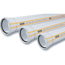 Fırat Dublex Pvc Atık Su Borusu 110/3000 (ÇAP:110 UZUNLUK:300 Cm)