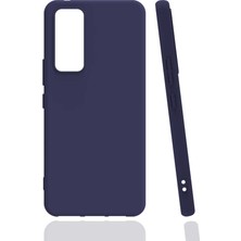 Tekno Grup Vivo Y70 Kılıf Mat Esnek Biye Silikon Kılıf Lacivert