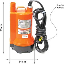 Water Sound 12 Volt Dc Drenaj Dalgıç Pompa 7 mt Yükseklik 7.5 M³/h