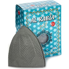 İhvan El Örgüsü Model Triko Takke 12 Adet Gri