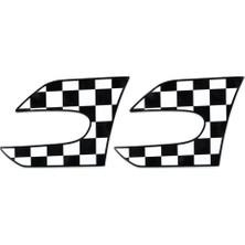 Mini Cooper F55 F56 Yan Sinyal Çevresi 3D Kaplama Sticker - Gray Jk Union Jk Jcw Damalı