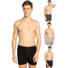 Tutku  4 Adet Karışık Renk Havlu Bel Boxer