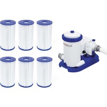 Bestway 58391 + 58095 Devirdaim Motoru 9463LT Filtre Seti BW719