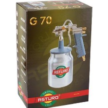 Asturo G70 Alttan Depolu Boya Tabancası Orijinal 1.8 mm