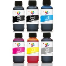 Qc Canon PGI-570 CLI-571 Kartuş Mürekkebi 6 Renk Qc Pro Serisi 100ML Pro Set 6 Renk