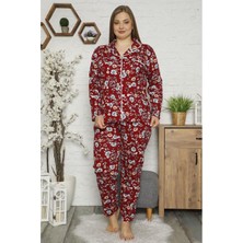 Modayız Çiçekli Büyük Beden Pijama Takımı 32E-1482