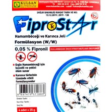 Kulsan  Fiprostar Hamamböceği ve Karınca Jeli 4X35 gr Böcek Ilacı (4 'lü)