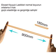 Ekoset Çöp Kovaları Için Poşet Tutucu Kauçuk Lastik 18X4 Kırmızı