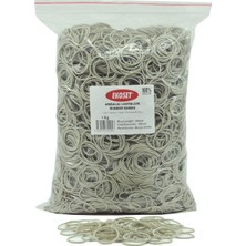Ekoset Kauçuk Paket Ambalaj Toka Para Lastiği 40 mm Beyaz 1 kg
