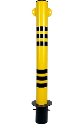 İlgi Trafik Kilitli Otopark Direği Ankrajlı Çıkan Tip Park Bariyeri 70 cm 70MM 2 mm Sarı Renk 1 Adet