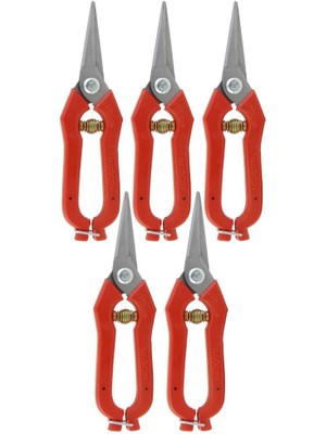 Zubizubi Göcen (5 Adet ) Narenciye Üzüm Bağ Budama Makası 19 cm (Yeni)