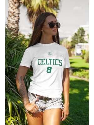 Grif Celtıcs 8 Baskılı Kadın T-Shirt