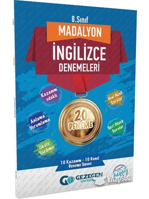 Madalyon Yayıncılık 8. Sınıf Ingilizce Madalyon 20 Deneme Gezegen Yayınları