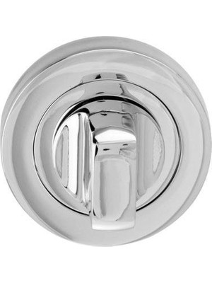 Hafele Yuvarlak Wc Kapı Kolu Rozeti 52MM, Parlak Paslanmaz Çelik Renk