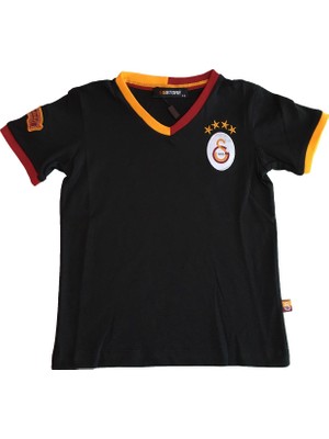 GS Store  Galatasaray Çocuk Lisanslı Armalı Siyah Tshirt