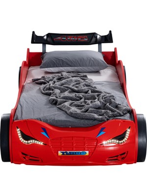 Setay Süpers Rüzgarlıklı Arabalı Yatak, Kırmızı + 1 Adet Comfort Yatak + Nevresim
