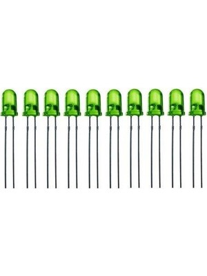 Arduino 10 Adet 5mm Yeşil LED