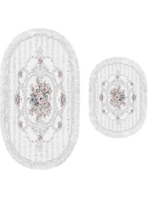 Dekoreko Dijital Saçaklı Oval Klozet Takımı 2020 Desen 1