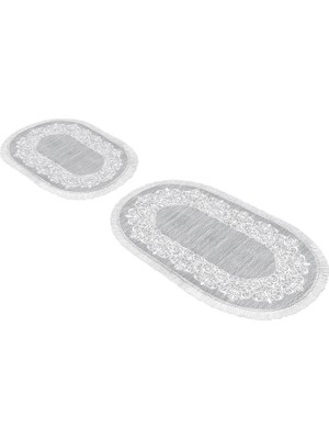 Dekoreko Dijital Saçaklı Oval Klozet Takımı 1811 Desen 1