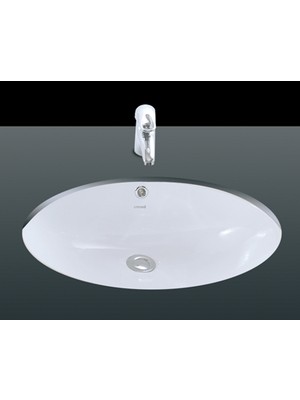 Creavit TP211 Tezgah Altı Oval Lavabo 33X43 cm Beyaz