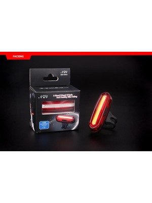 NQY Mavi-Kırmızı Çakarlı, USB Şarjlı Bisiklet Stop Lambası