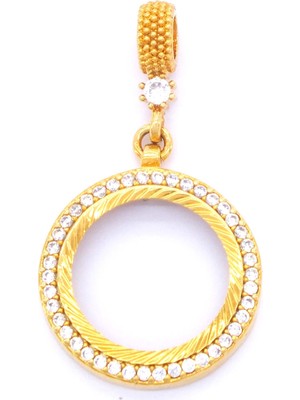 Ferizz Altın Kaplama Çeyrek Altın Çerçeve Bayan Kolye Ucu