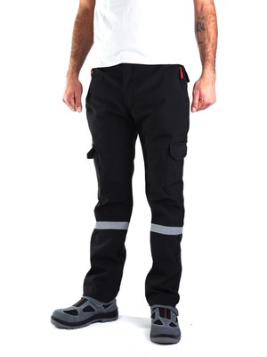 ESERIS Softshell Pantolon - Siyah - Içi Polarlı