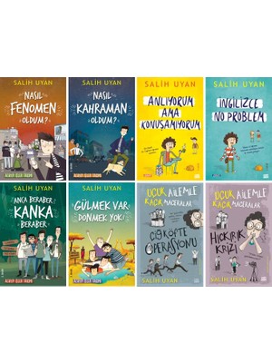 Salih Uyan 8 Kitap Set / Nasıl Fenomen Oldum - Nasıl Kahraman Oldum - Anlıyorum Ama Konuşamıyorum - Ingilizce No Problem - Anca Beraber Kanka Beraber - Gülmek Var Dönmek Yok - Çiğ Köfte Operasyonu
