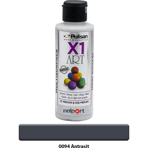 X1 Art Multisurface Hobi Boyası Antrasit 120 ml
