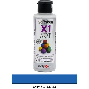 X1 Art Multisurface Hobi Boyası Azur Mavisi 120 ml
