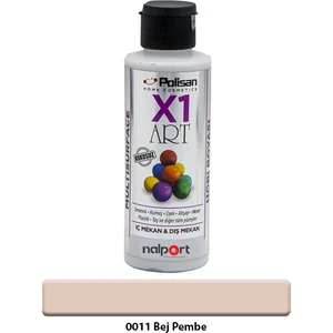 X1 Art Multisurface Hobi Boyası Bej Pembe 120 ml