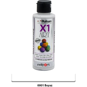 X1 Art Multisurface Hobi Boyası Beyaz 120 ml