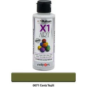 X1 Art Multisurface Hobi Boyası Ceviz Yeşili 120 ml