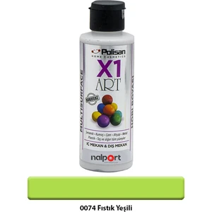 X1 Art Multisurface Hobi Boyası Fıstık Yeşili 120 ml