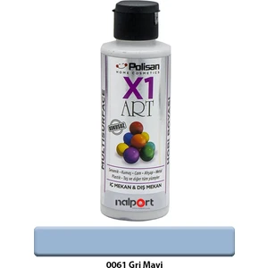 X1 Art Multisurface Hobi Boyası Gri Mavi 120 ml