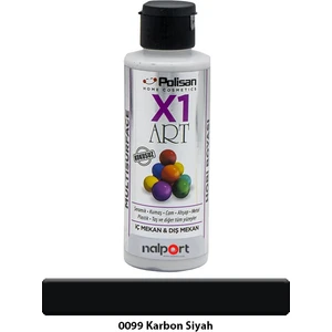 X1 Art Multisurface Hobi Boyası Karbon Siyah 120 ml