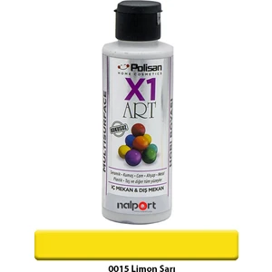 X1 Art Multisurface Hobi Boyası Limon Sarı 120 ml