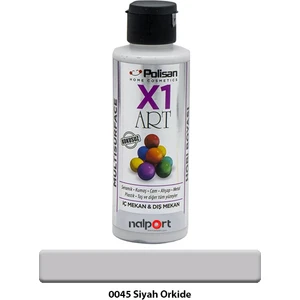 X1 Art Multisurface Hobi Boyası Siyah Orkide 120 ml