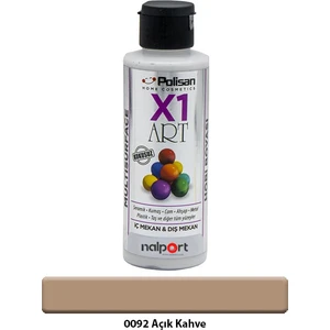 X1 Art Multisurface Hobi Boyası Açık Kahve 120 ml