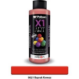 X1 Art Vernikli Hobi Boyası Bayrak Kırmızı 120 ml