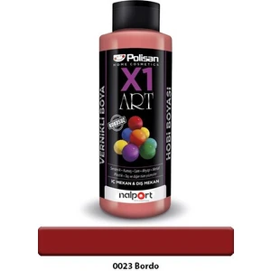 X1 Art Vernikli Hobi Boyası Bordo 120 ml