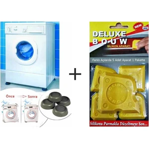 Saban Çamaşır Makinesi Titreşim Ayağı + Silikon Çekme Aparatı Set